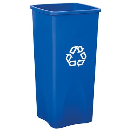 Rubbermaid Rubbermaid Square Recycling Container - 23 Gallon, Blue BUY00020473